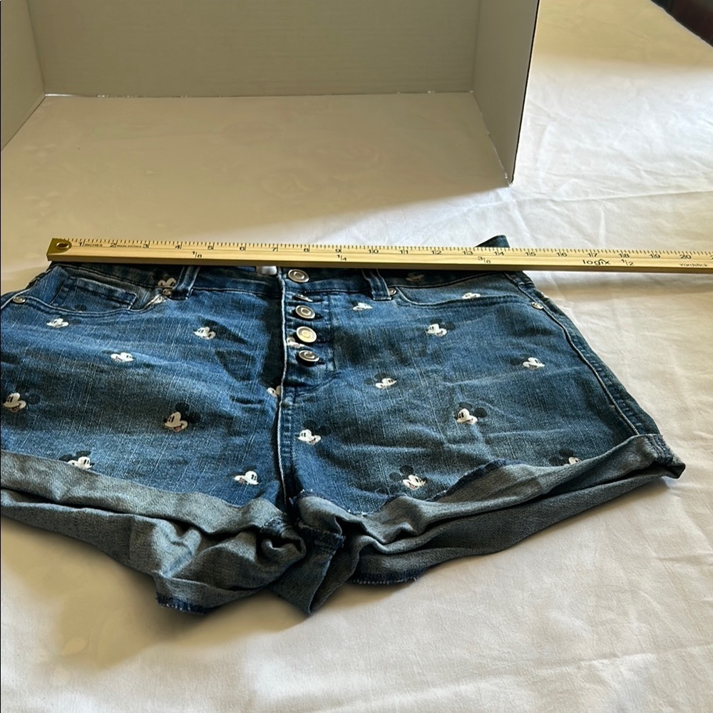 Blue Jean Shorts with Star Embellishments - Picture 2 of 6